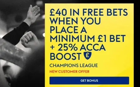 Sky Bet’s Champions League Deal: Wager £1, Receive £40 in Free Bets & 25% Boost