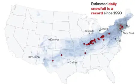 Record-Breaking Snowfall: Discover Accumulations and Impacted Areas