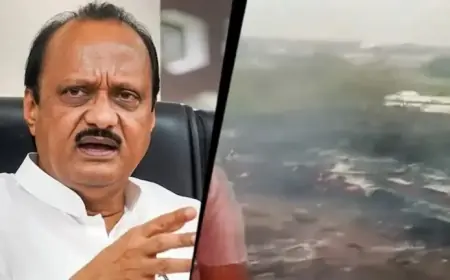 Maharashtra Deputy CM Ajit Pawar’s Plane Crashes During Landing