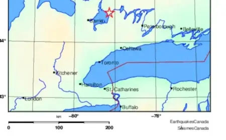 3.7 Magnitude Earthquake Rattles Rama, Felt Across Southern Ontario