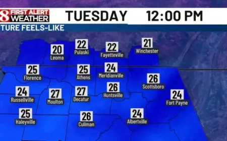 Black Ice, Heavy Frost Persist in Tuesday’s Cold Weather Forecast