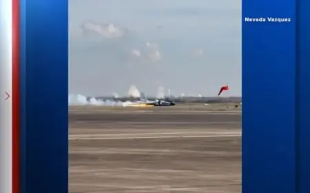 NASA Plane Makes Belly Landing Due to Mechanical Issue at Houston’s Ellington Field