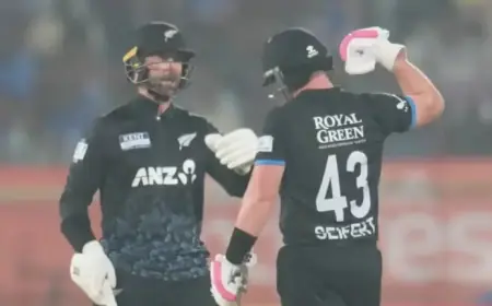 Tim Seifert and Devon Conway Secure Historic Opening in 4th India-NZ T20
