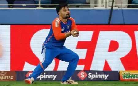 Rinku Singh Ties Record for Most Catches in India’s T20I Match