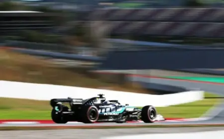 Russell Dominates Barcelona F1 Test with Fastest Lap Yet