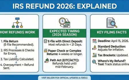 Where’s My Refund 2026: IRS Opens Filing Season, Sets Deadline, and Warns Some Tax Refunds Will Take Longer