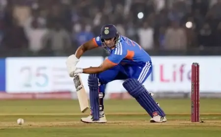 Shivam Dube Electrifies Vizag T20I with Blazing 15-Ball 50