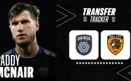 Paddy McNair Transfers from San Diego FC to Hull City