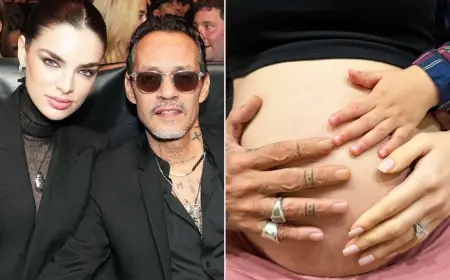 Marc Anthony and Nadia Ferreira Announce Baby No. 2 on Their Anniversary