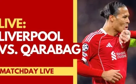Liverpool vs Qarabag FK Live: Reds dominate early territory but forced into an injury reshuffle at Anfield