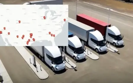 Tesla Secures Major Semi Charging Contract with Leading Truck Stop Operator