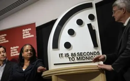 Doomsday Clock 2026 moves to 85 seconds to midnight, the closest warning yet