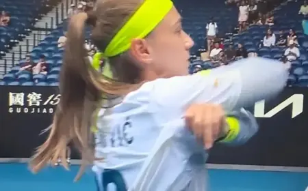 Krunić Wears Serbian Team Jersey to AO Semifinals Amid Serious Injury Concerns