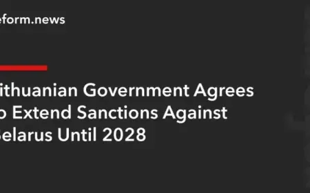 Lithuania Extends Sanctions Against Belarus Through 2028