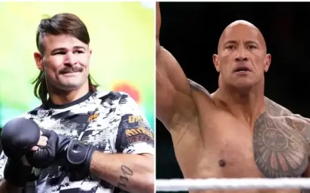 Volk’s Inspiring Gesture Unites Fans; The Rock Praises Aussie Fighter