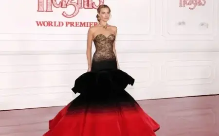 Margot Robbie Stuns in Crimson Gown for Wuthering Heights Premiere