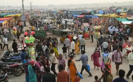 Devotees Flock to Sammakka-Saralamma Mini-Altars in Mancherial