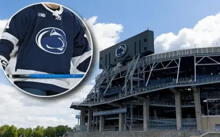 Beaver Stadium Ice Installation Shines with Spectacular View