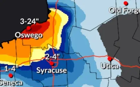 Oswego County Braces for More Lake-Effect Snow: Up to 2 Feet Forecast