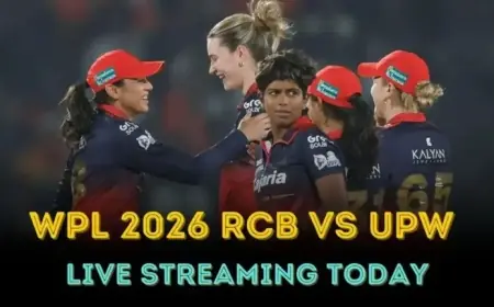 Watch RCB vs UPW T20 Live – WPL 2026 Streaming Guide