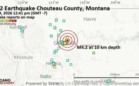 4.7 Magnitude Earthquake Strikes Near Great Falls, Montana on Jan 29, 2026