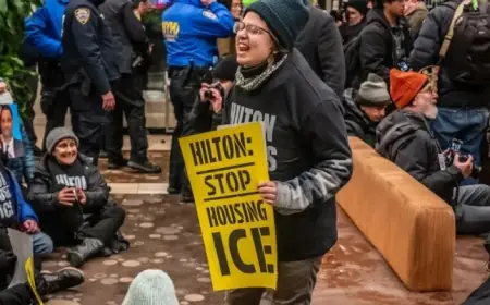 ICE Protests Transform Budget Hotels into Immigration Battlegrounds