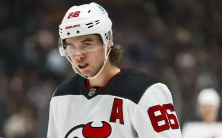 Jack Hughes Exits Devils vs. Predators Match Early