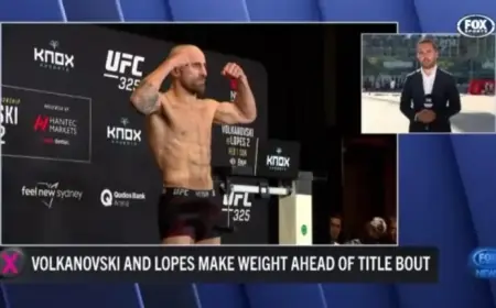 Volkanovski and Lopes Successfully Make Weight
