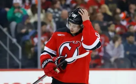 Devils’ Jack Hughes Leaves Game Due to Injury