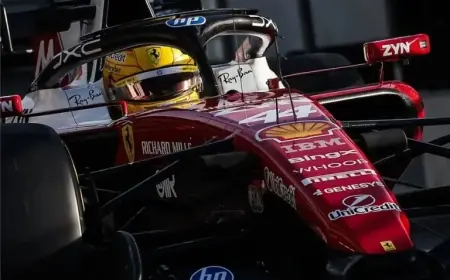 Lewis Hamilton Leads Ferrari with Fastest Time