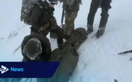 Marines Rescue Climber Stranded in Ben Nevis Blizzard During Training Exercise