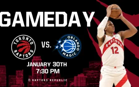 Raptors Face Magic: January 30 Showdown
