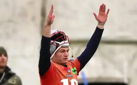 Patriots List Drake Maye, Eight Others as Questionable Players