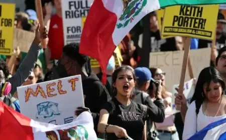 Nationwide Protests Erupt in L.A., Clashing with Police