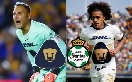 Keylor Navas, Carrasquilla Set for Pumas vs. Santos Laguna: Start Time & Viewing Guide