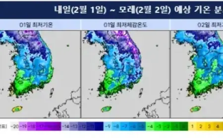 Severe Cold Hits Central Korea, Light Snow Expected in Chungnam and Jeonbuk