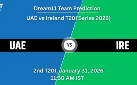 UAE vs Ireland 2026 T20I: Dream11 Predictions, Fantasy Tips & Key Players