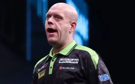 Gian van Veen and Gerwyn Price Triumph, Michael van Gerwen Exits Winmau World Masters