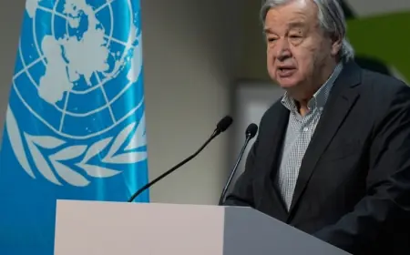 Guterres Alerts UN of Looming Financial Collapse