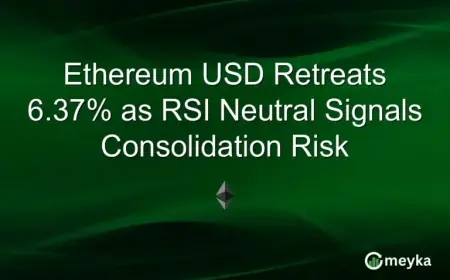 Ethereum USD Drops 6.37% Amid Neutral RSI, Signaling Consolidation Risk