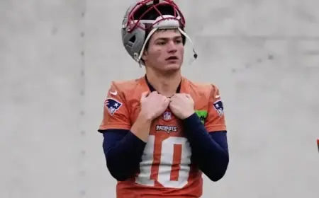 Patriots QB Drake Maye Sidelined by Illness, Misses Practice