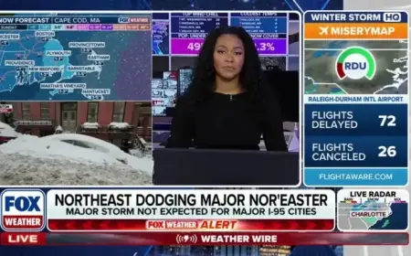 Nor’easter Targets Carolinas, Spares Northeast from Major Storm