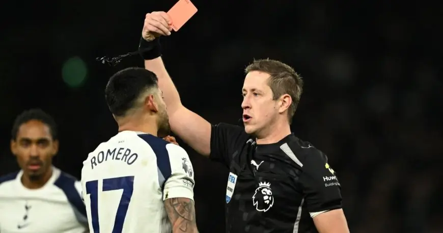 إيقاف جديد لروميرو قائد توتنهام بسبب تصرف غير لائق في المباراة