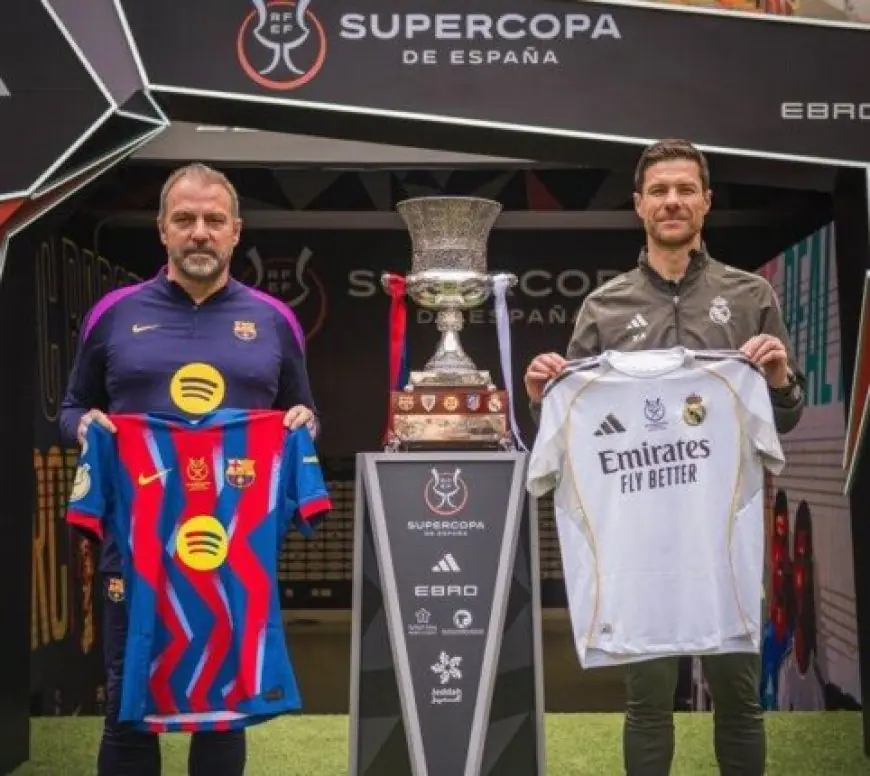 موعد مباراة برشلونة ضد ريال مدريد في نهائي كأس السوبر الإسباني وأهم القنوات الناقلة لها