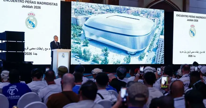 فلورنتينو بيريز يشعر بشغف جماهير ريال مدريد العربية من قلب جدة العزيزة