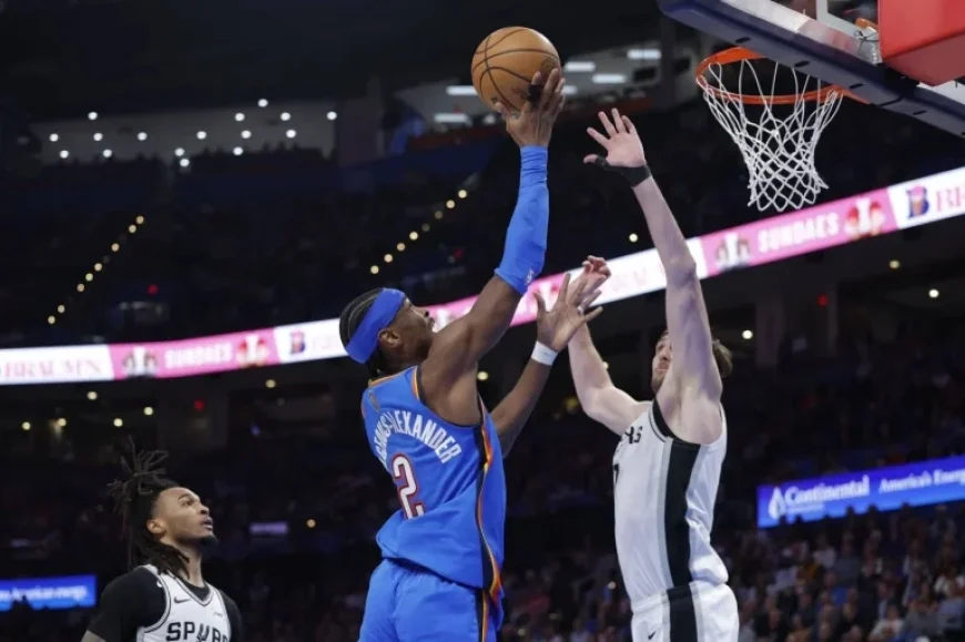 Gilgeous-Alexander Leads Thunder to Victory, Snaps Spurs’ Losing Streak