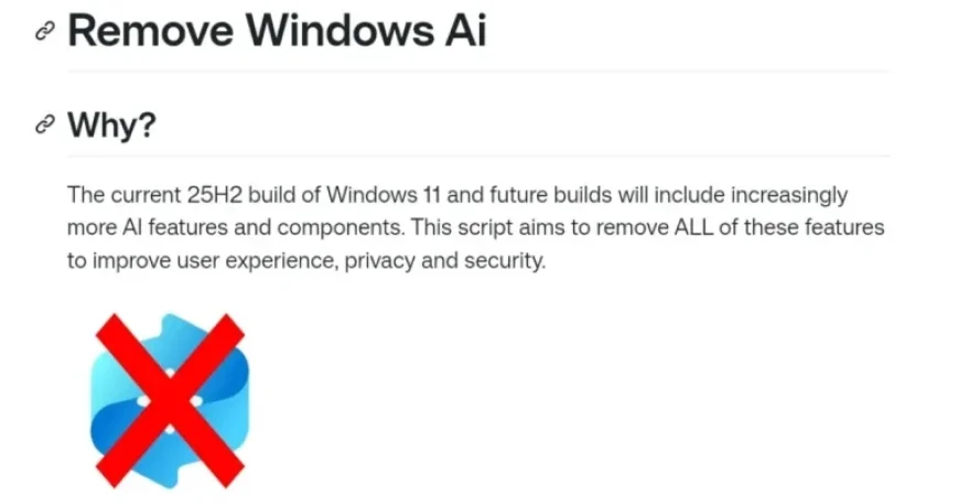 Script Empowers Users to Disable Built-In AI Features in Windows 11