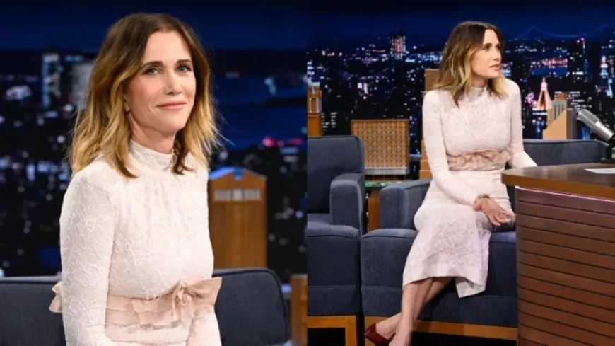 Kristen Wiig Dazzles in Alessandra Rich on ‘Jimmy Fallon’