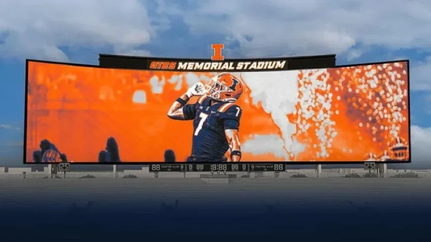 Illinois Unveils Daktronics’ Largest College Football Video Display