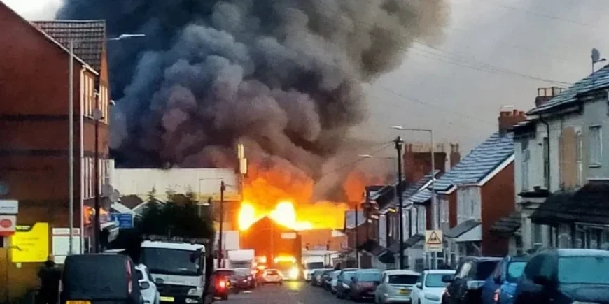 Wolverhampton Blaze: Massive Fire Sends Smoke Over City After Explosions